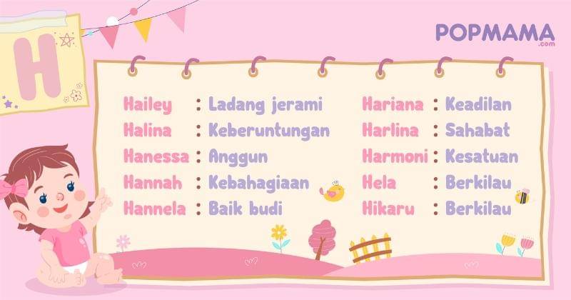 Nama bayi perempuan modern - Popmama.com/Aristika Medinasari